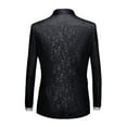 thumbnail image 3 of Beauty Emily Men Blazer Suit Jacket Dinner Party Prom Wedding Stylish Tuxedo, 3 of 5
