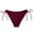 Wine Red, variant on yunLCZ Bikini Bottoms for Women String Bathing Suit Women String Tie Side Bikini Bottoms Moderate Coverage Swimsuit Bottom Low Waist Low Rise Bathing Suit for Women Girls Teens