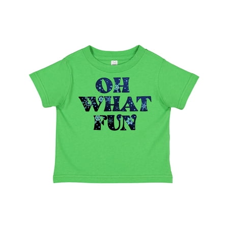 

Inktastic Oh What Fun Christmas with Snow Gift Toddler Boy or Toddler Girl T-Shirt