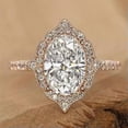 thumbnail image 6 of EOEMY Luxury Women Cubic Zircon Ring Anniversary Rose Gold Plated Jewelry Sz 6-10-6, 6 of 6