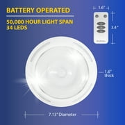 Bell and Howell Wireless Ceiling Light LED Motion Sensor Ceiling Light 360° Wide Angle Illumination Modern Style