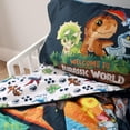 thumbnail image 6 of Jurassic World 3-Piece Ultra-Soft & Cozy Toddler Bedding Sheet Set for Kids - Comforter, Fitted Sheet & Pillowcase, 6 of 9