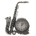 thumbnail image 1 of Reloj despertador decorativo retro con forma de saxofón para mesita de noche, 1 of 3