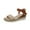 Beige, variant on Fesfesfes Sandals Women Strappy Sandals Women's Plus-size One-line Buckle Color Sandals Platform Straw Wedges 8.5(41)
