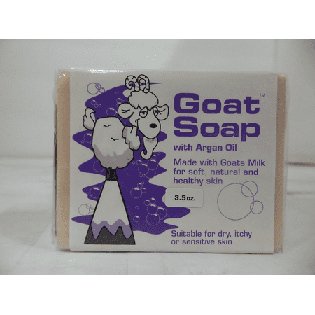 Goat Soap Argan Oil, 3.5 oz-Pack of 3