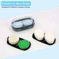 thumbnail image 3 of Solid Shampoo Bar Holder, Large Bar Soap Holder, Travel Soap Container, Soap Box with Draining Layer, Soap Case for Bathroom, Traveling, Gym, Camping (Clear Style-1-Large), 3 of 14