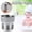 A#1866, variant on RuiJiao Supercharging Shower Hose Stainless Steel 3PC/2PC Blue-Green Water Saving Energy Efficient High Pressure Constant Flow for Shower Faucet Overhead Shower Easy Installation