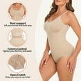 thumbnail image 2 of COMFREE Shapewear Bodysuit Tank Tops for Women Tummy Control Body Shaper Spaghetti Straps Camisole Leotards Jumpsuit, 2 of 6