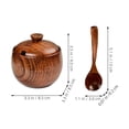 thumbnail image 3 of Shisuyan Sugar Container Wooden 1 Set 5.1x1.2x0.08in, 3 of 8