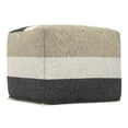thumbnail image 3 of Simpli Home Claudette 18 inch Wide Boho Pouf in Multicolor Acrylic Fabric, Assembled, 3 of 7
