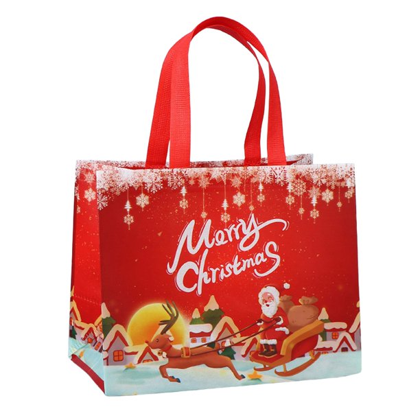 Gran bolsa de almacenamiento para fiestas con cierre de cordón Bolsa de Papá Noel reutilizable para luces, coronas, envoltorios y fiestas