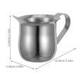 thumbnail image 2 of Raindrops Stainless Steel Creamer Pitcher for Coffee and Syrup, Coffee Creamer Jug, and Stylish, 2 of 8