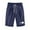 Navy, variant on Ruimatai Women Basic Summer Shorts Short PantsWomen's Summer Print Five Points Large Size Cotton Linen Pants Casual Pants Shorts