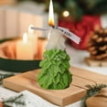 thumbnail image 7 of Christmas Tree Candle Scented Holiday Decor Hand Poured Soy Wax Home Decoration Photography Props Festive Gift Set in Multiple Colors, 7 of 7