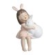 thumbnail image 5 of Estatuilla creativa para niña artesanía escultura artística estatua de resina adorno coleccionable para estante mesa boda restaurante Blanco Sunnimix linda escultura, 5 of 8