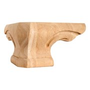 Box of 4 (Four)- 6-3/4" x 6-3/4" x 4" Rounded Pedestal Foot Corners