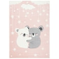 thumbnail image 2 of SAFAVIEH Carousel Kids Hugging Koalas Area Rug, Pink/White, 5'3" x 7'6", 2 of 10