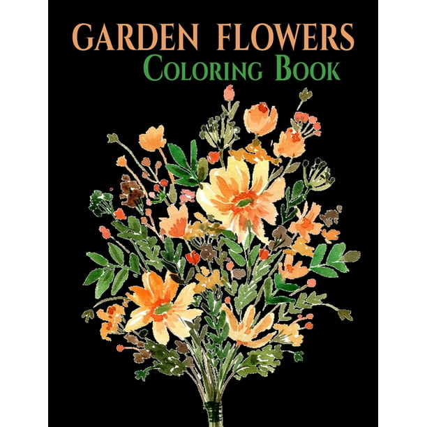 Книжка за оцветяване на градински цветя