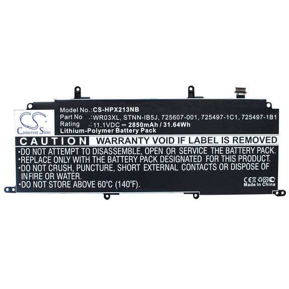 2850mAh 725497-2C1 STNN-IB5J 3ICP3/97/91 HSTNN-DB5J WR03XL HSTNN-XXXX 725607-001 WRO3XL Battery for HP Split 13-M210EG X2 Split