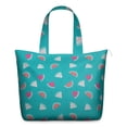 thumbnail image 1 of Large Capacity Weekender Bag with Watermelon Print Tropical Summer Patterns Lightweight Travel Tote Bag Featuring Fresh Fruit Cute Beach Aesthetic, 1 of 5