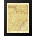 thumbnail image 2 of USGS 15x18 Black Modern Framed Museum Art Print Titled - Milford New York New Jersey Quad - USGS 1915, 2 of 5