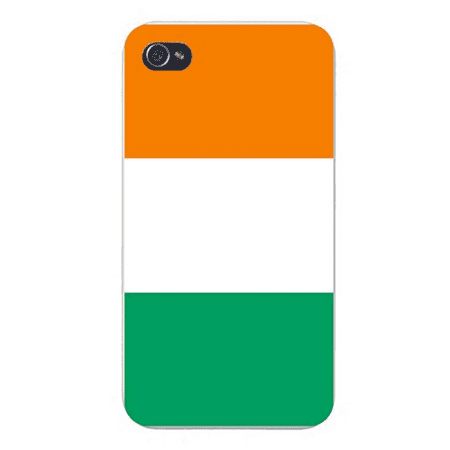 Sensational White Case Apple iPhone Custom Case 5 / 5S White Plastic Snap On - World Country National Flags - Cote d'Ivoire (Ivory Coast) ()