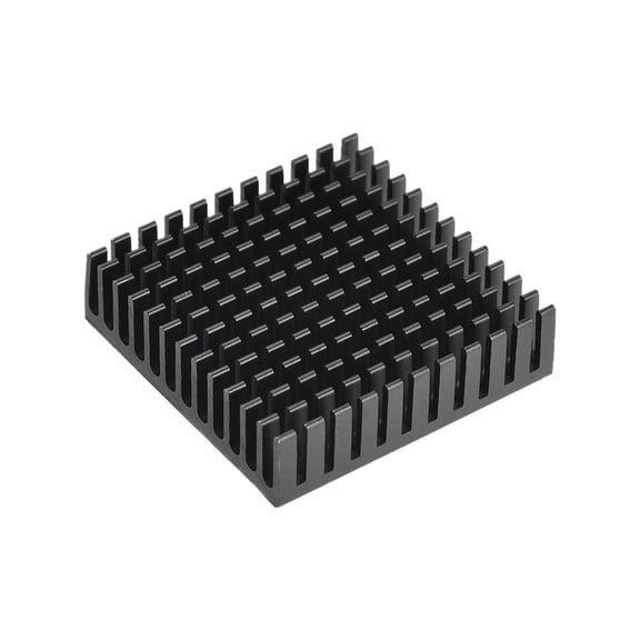 11x40x40mm Black Aluminum Heatsink Thermal Adhesive Cooler for Cooling 3D Printers