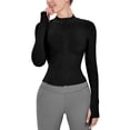 thumbnail image 1 of Chaqueta deportiva Locachy para mujer ligera y elástica negra talla M, 1 of 6