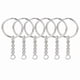 thumbnail image 2 of 100pcs 25mm Split Key Ring with Extend Chain for Craft Charm Making resin to create your unique charms, 2 of 5