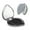 Heart Shape, variant on Picia Sleep Rabbit for Compact Vanity Mirror , Travel Makeup Mirror , Portable Magnifying Cosmetic Mirror for Daily, Work, Business-Heart Shape