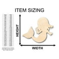 thumbnail image 2 of Unfinished Wood Mermaid Kid Young Cute Baby Shape - Craft - up to 46" DIY 24" / 1/4", 2 of 3