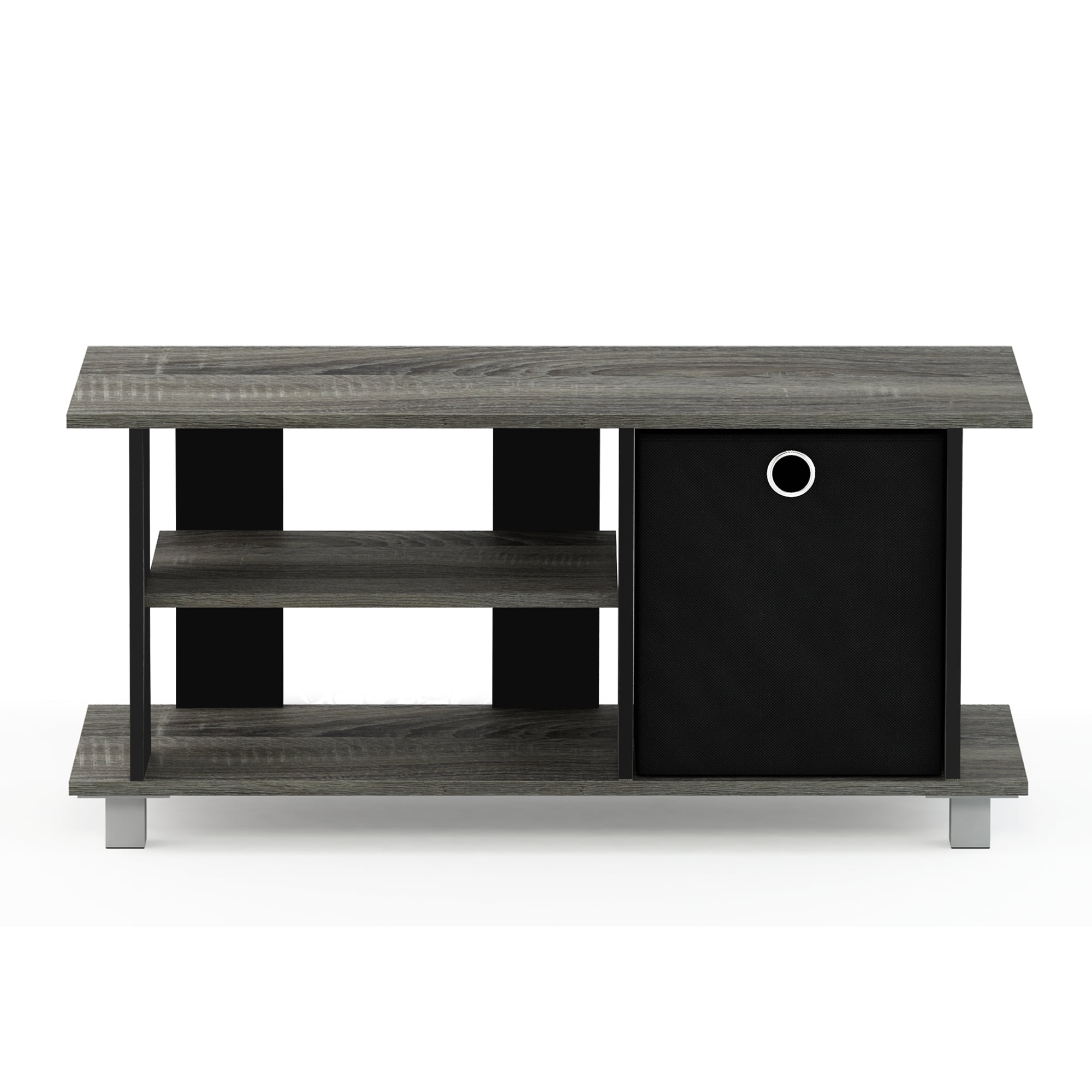 Furinno Simplistic Television Stands for TV Entertainment Center with Bin, Multiple Colors