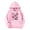 Pink, variant on Girls Patriotic Graphic Print Hooded Sweatshirt 4Th Of July Celebration Casual Clothes