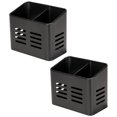 thumbnail image 1 of Escurridor de platos con organizador de múltiples compartimentos para cocina al aire libre, escurridor de cubiertos de metal con recubrimiento en polvo con un elegante acabado negro y diseño de, 1 of 5