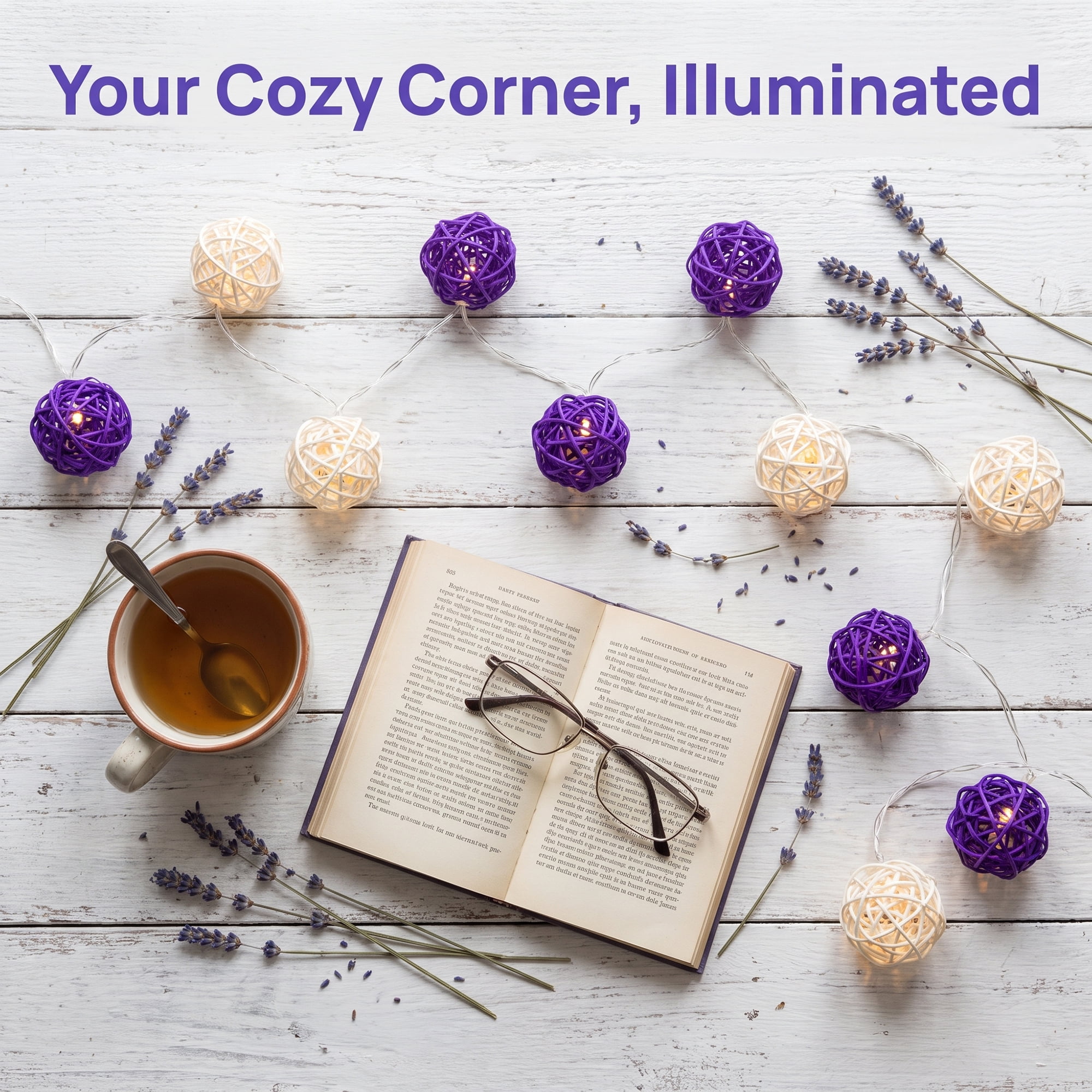 Unique Bargains Twinkle Light for Use with Flexible Design 13.1 ft Purple Battery Operated