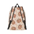 thumbnail image 3 of Daiia Groovy Disco Pumpkin Vintage Canvas Backpack for Men and Women ,Hiking Backpack,Travel Laptop Bag for School,Large Capacity Backpack-, 3 of 8