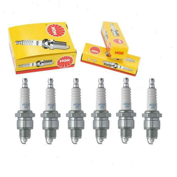 6 pc NGK 2633 Standard Spark Plugs for 3268 94701-00292 94703-00292 98076-56917 99000-79C42-004 W20FPR-U10 W20FPR-UL10 Ignition Wire Secondary