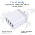 thumbnail image 2 of EFFFERTWQL-Multiple USB Wall Charger, 2Pack 4-Multi Port USB Charger Cube 4.8A Fast Charging Block Plug Box for iPhone 17 16e 16 15 14 13 12 Pro Max Samsung Galaxy A17 A16 A15 A56 A55 S25 Ultra S24, 2 of 2