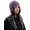 Purple, variant on Women's Colorful Crochet Beanie Cap Cute Tassel Ear Flaps Knit Y2k Trapper Hat Faux Fur Winter Warm Skull Hat