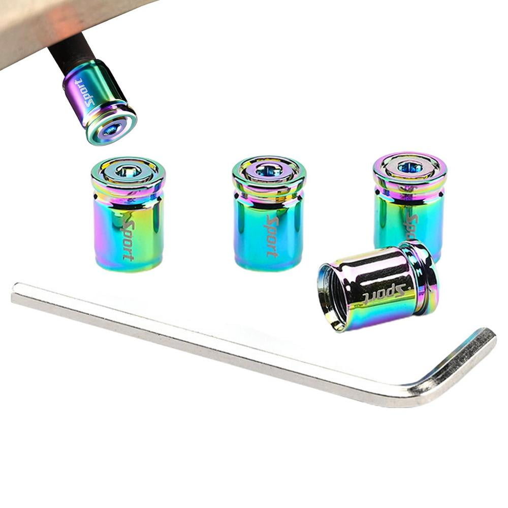 Tohuu Anti Theft Tire Valve Caps Auto Wheel Locking Tire Valve Stem