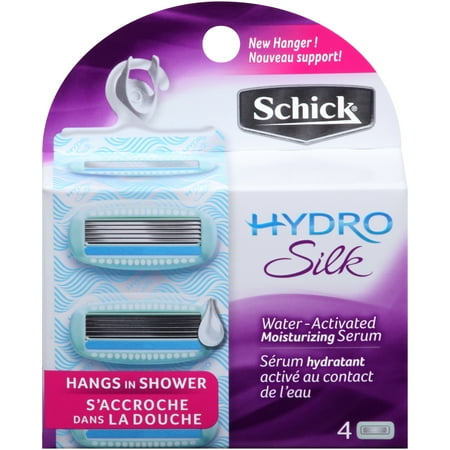 Schick Hydro Silk Women's Shower Ready Refill Razor Blades - 4 Count