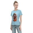 thumbnail image 4 of T-Shirt Basique à Manches Courtes pour Femmes Dragon Ball Little Goku, 4 of 6