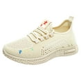 thumbnail image 4 of Wovix Women Running Shoes Casual Breathable Walking Shoes Sport Athletic Sneakers Gym Tennis Slip On Comfortable Lightweight Shoes Beige, 4 of 4