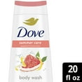 thumbnail image 2 of Dove Summer Care Moisturizing Women's Body Wash All Skin Type, Grapefruit & Lemon Balm, 20 fl oz, 2 of 8
