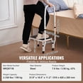 thumbnail image 4 of 1 Step Stool with Handle and 3 Adjustable Heights Steel, 4 of 5