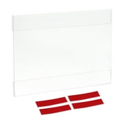 Uxcell Clear Acrylic Sign Holder Wall Sign Frame 3.94x5.9inch with Adhesive Strip for Office, Home, Pack of 6