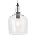 thumbnail image 1 of Lámpara colgante ELYCCUPA, cristal con semillas, moderna, negra, 1 luz, 1 of 9
