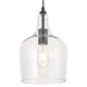 thumbnail image 1 of Lámpara colgante ELYCCUPA, cristal con semillas, moderna, negra, 1 luz, 1 of 9