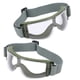 thumbnail image 5 of Gafas militares resistentes a impactos para protección en exteriores - Montura verde oliva, lentes transparentes, 5 of 10