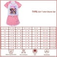 thumbnail image 2 of Little Girl Clothes Summer Outfits Short Sleeve Top+Shorts Cute T-shirt Anime Clothing Casual Sport Tracksuit 3-13 Years, 2 of 2